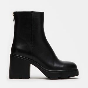 Steve Madden Groucho Black Leather Boots